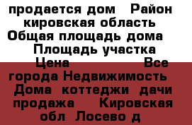 продается дом › Район ­ кировская область › Общая площадь дома ­ 150 › Площадь участка ­ 245 › Цена ­ 2 000 000 - Все города Недвижимость » Дома, коттеджи, дачи продажа   . Кировская обл.,Лосево д.